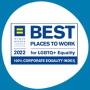 2022 Human Rights Campaign Foundation best places to work award